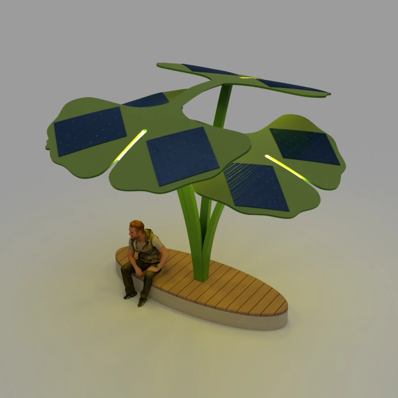 Solar Tree Light View