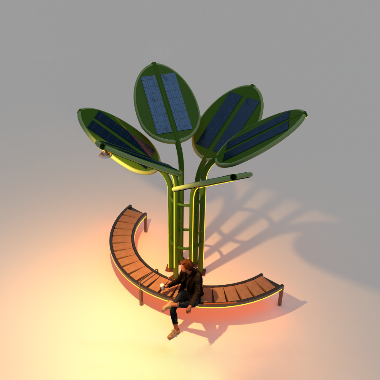Solar Tree Light View