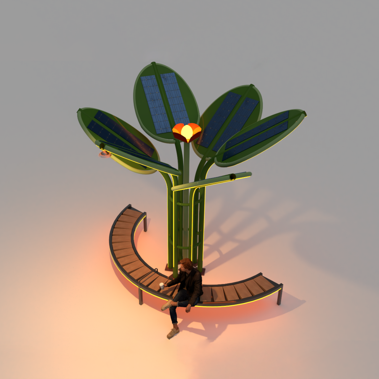 Solar Tree Light View
