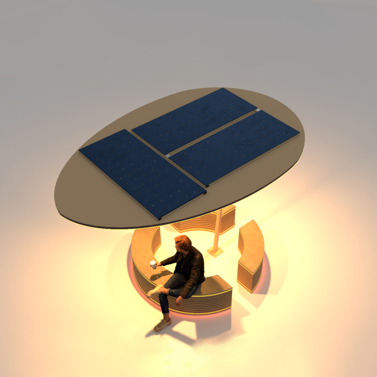 Solar Tree Light View