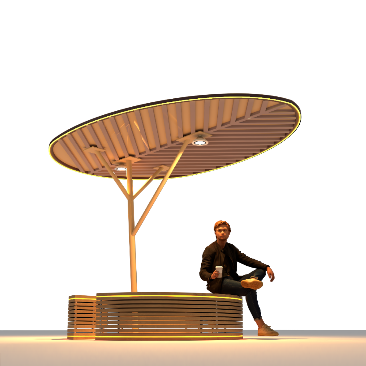 Solar Tree Light View