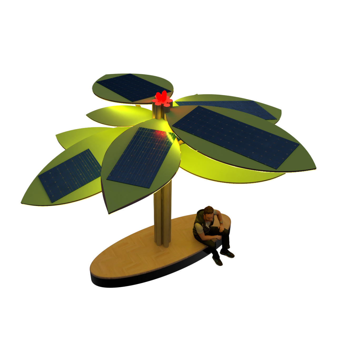Solar Tree Light View