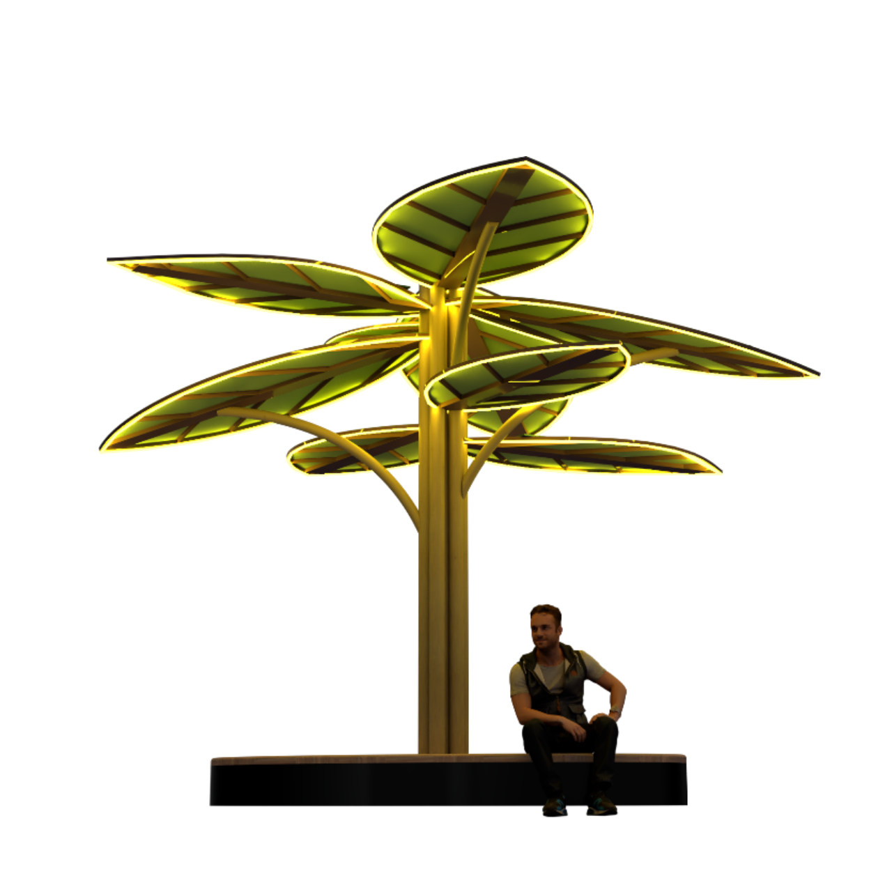 Solar Tree Light View