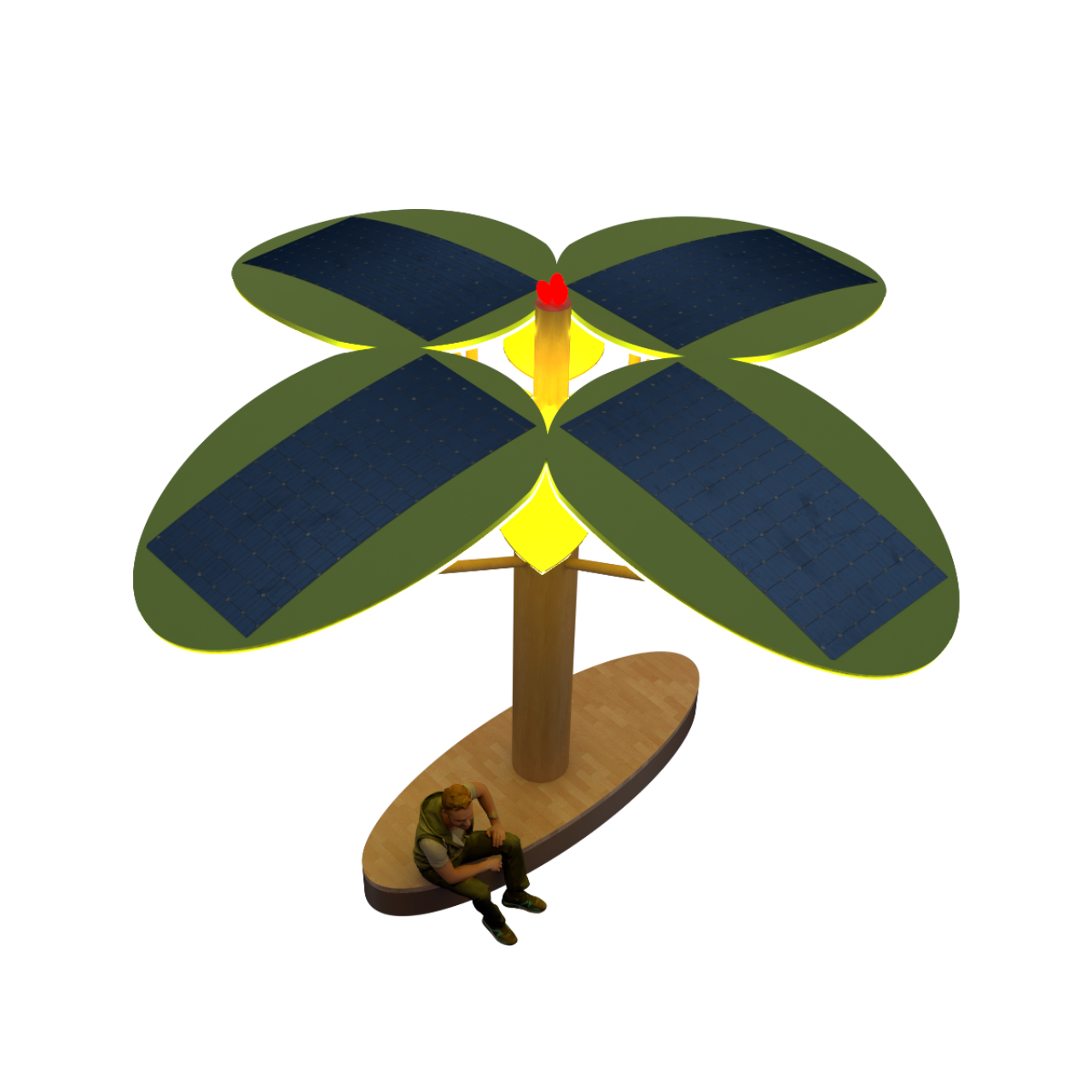 Solar Tree Light View