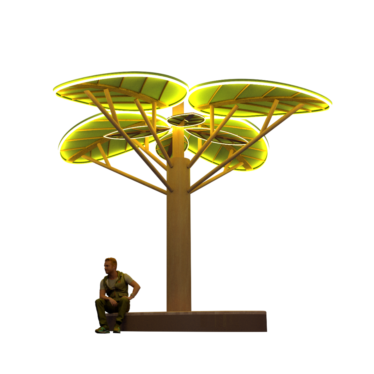 Solar Tree Light View