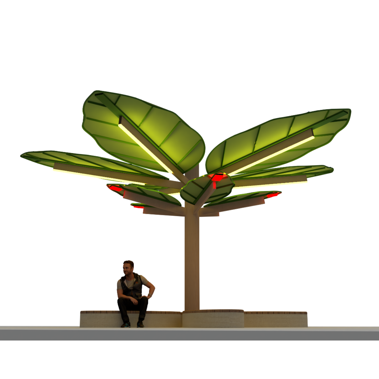 Solar Tree Light View