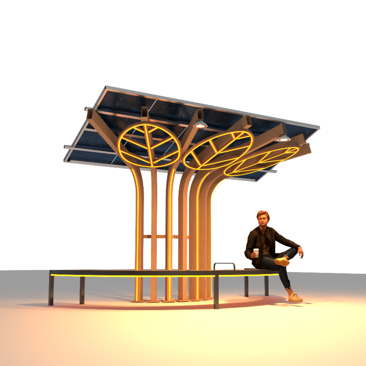 Solar Tree Light View