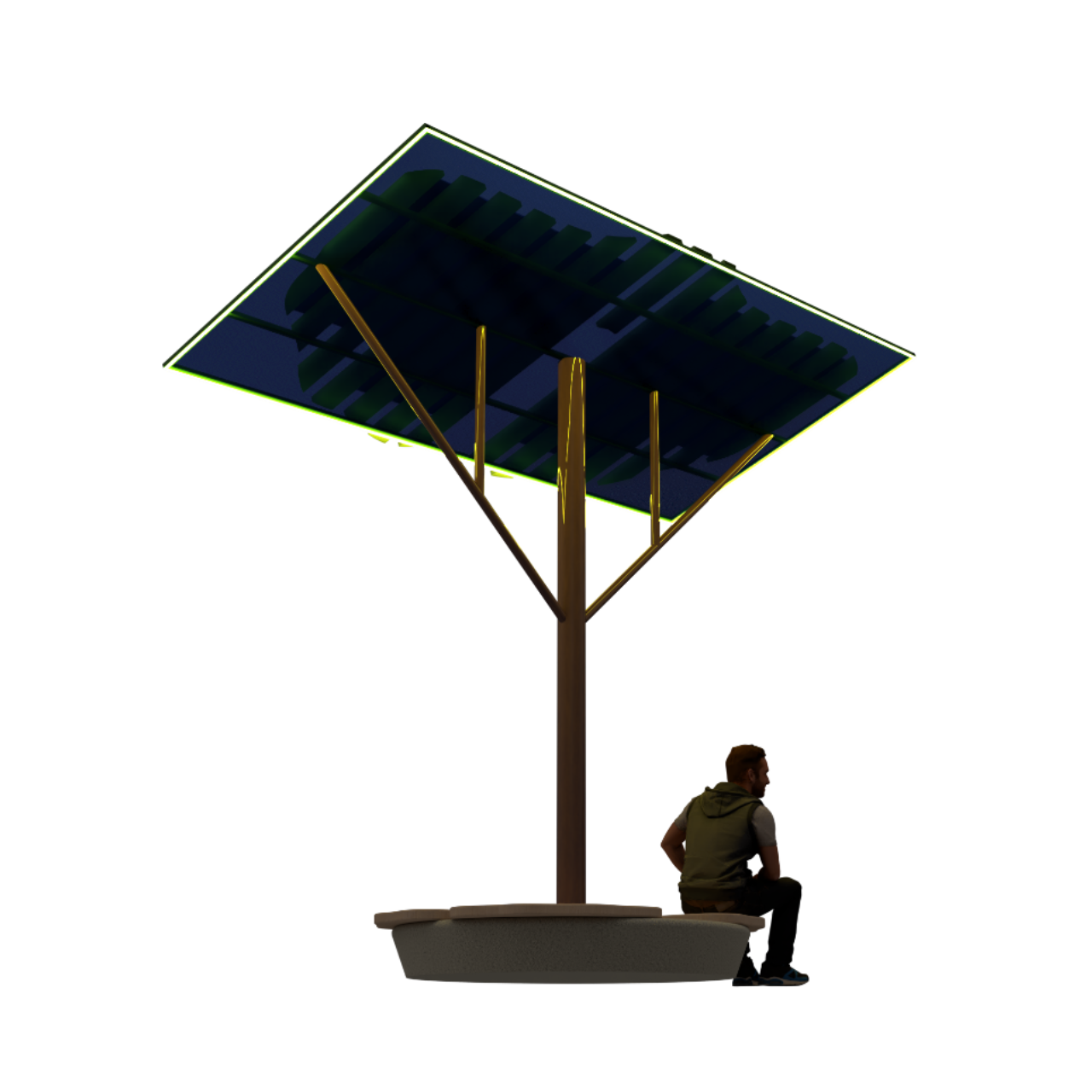 Solar Tree Light View